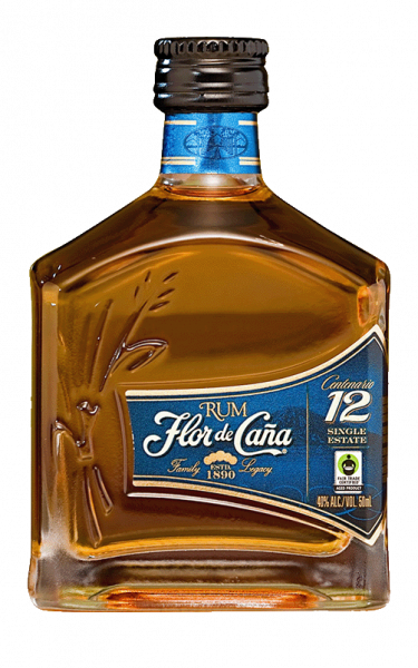 Rum Centenario 12y Flor de Cana Mini (MINI) - 50ml - Monin