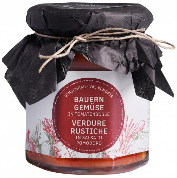 Verdure rustiche venostane in salsa di pomodoro - 210g - Lechner Herbert