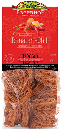 Tomaten Chili Bandnudeln - 310g - Eggerhof
