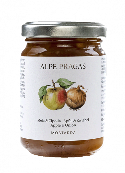 Mostarda Mele e Cipolle - 160g - Alpe Pragas