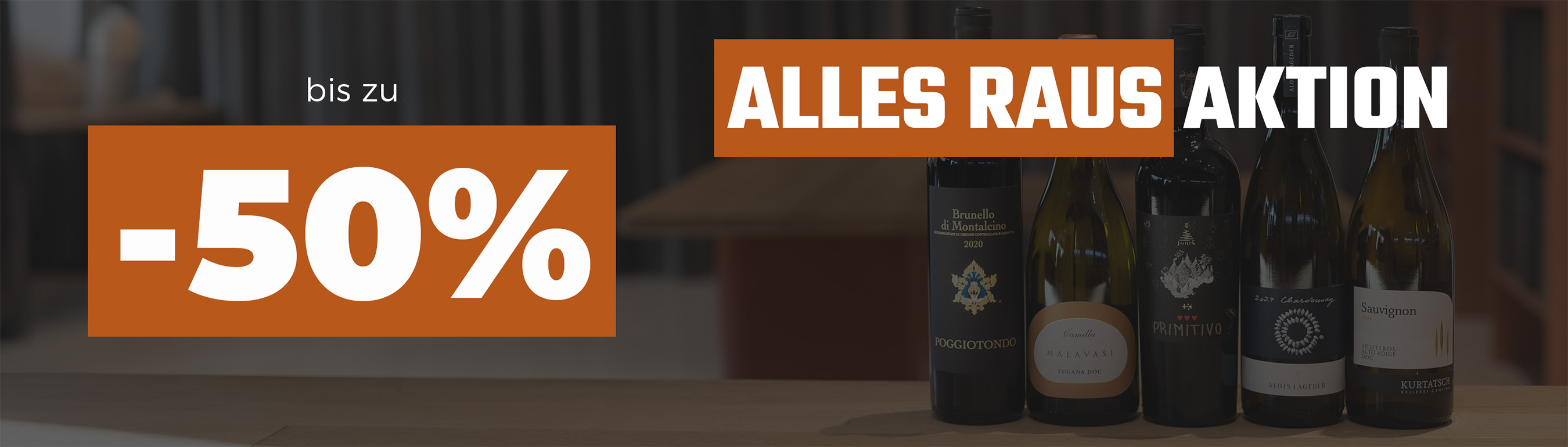 Top-Weine im RAUSverkauf!