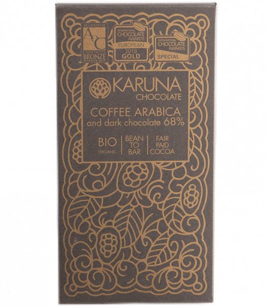 Schokolade 68 % Arabica Bio - 60g - Karuna