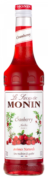 Le Sirop de Monin Airelles Cranberry - 0.7l - Monin