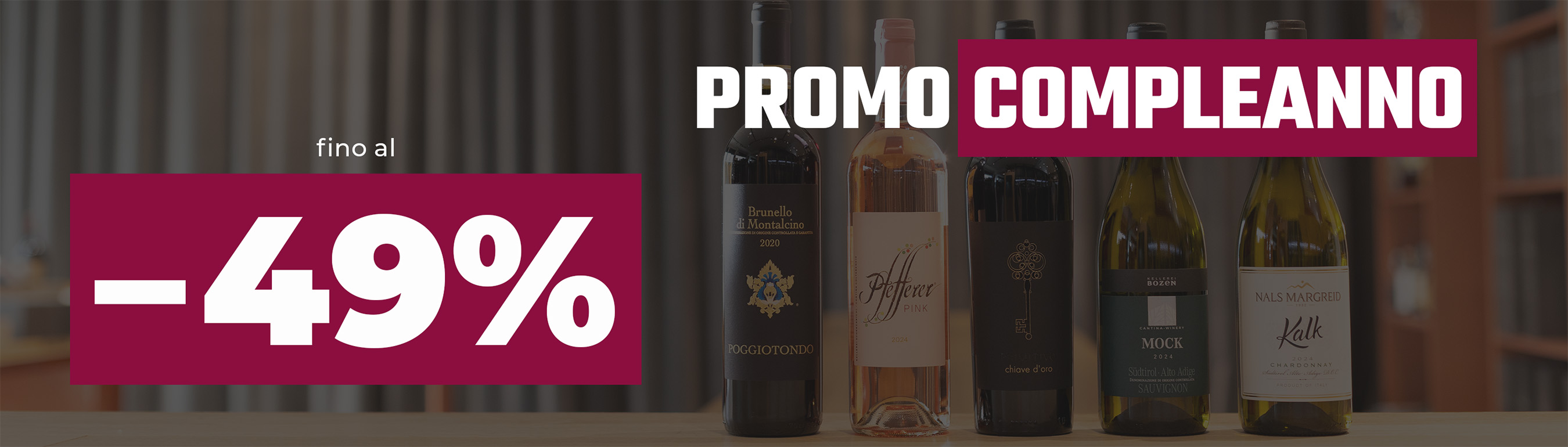 Fino al 49% di sconto per il nostro compleanno!