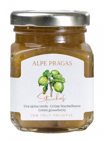 Grüne Stachelbeere Fruchtaufstrich - 110g - Alpe Pragas