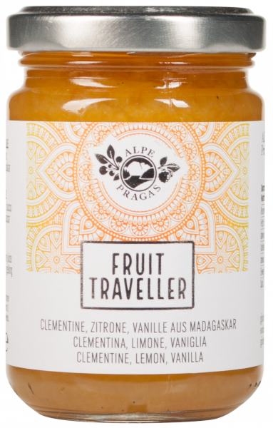 Clementine, Zitrone & Vanille Fruit Traveller Fruchtaufstrich - 150g - Alpe Pragas