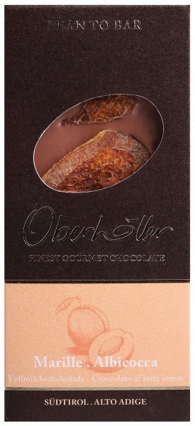 Vollmilchschokolade Marille - 50g - Oberhöller