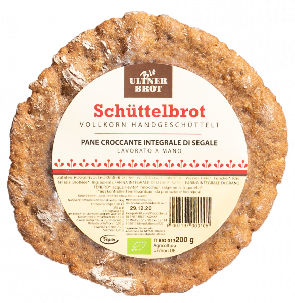 Schüttelbrot integrale di segale Bio - 200g - Ultner Brot