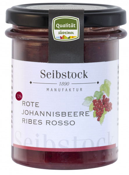 Fruchtaufstrich Johannisbeere 72% "Seibstock" - 210g - Seibstock Manufaktur