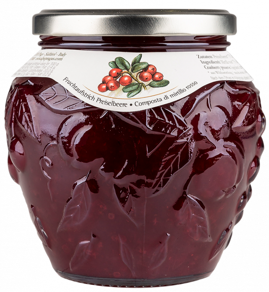 Mirtilli rossi Composta 600g - 600g - Alpe Pragas