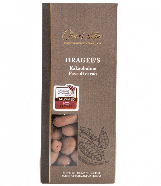 Fave di cacao ricoperte di cioccolato al latte - 100g - Oberhöller