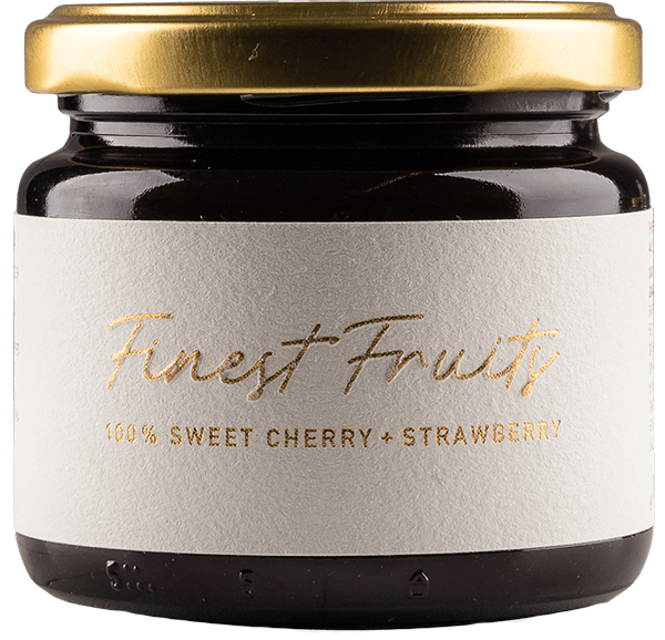 Süßkirsche und Erdbeeren „Finest Fruits“ Fruchtaufstrich - 200g - Alpe Pragas