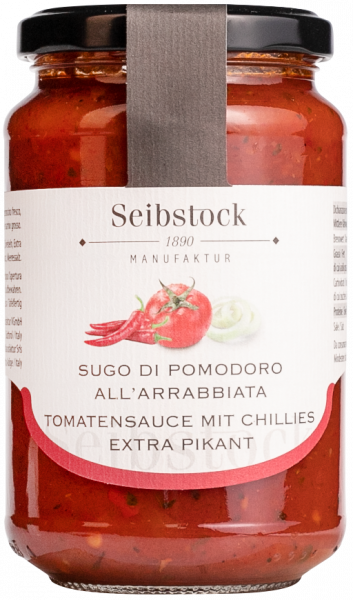 Tomatensauce Chili extra pikant - 350g - Seibstock Manufaktur