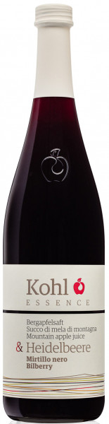Bergapfelsaft mit Heidelbeere - 0.75l - Kohl Bergapfelsäfte