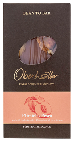 Vollmilchschokolade mit Pfirsich - 100g - Oberhöller