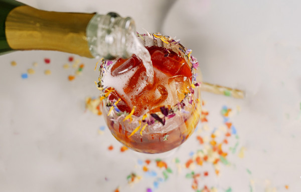 Bunter Faschings Cocktail alkoholfrei