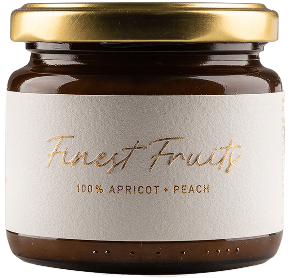 Aprikose und Pfirsich „Finest Fruits” Fruchtaufstrich - 200g - Alpe Pragas