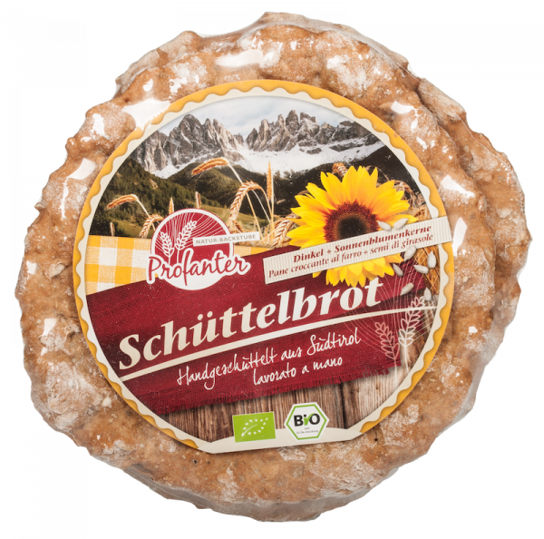 Schüttelbrot Bio di farro con semi di girasole - 230g - Profanter Natur-Backstube