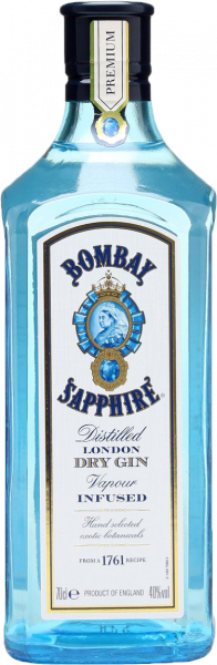 Gin London Dry Sapphire Bombay - 1l - Destillate Purnamh