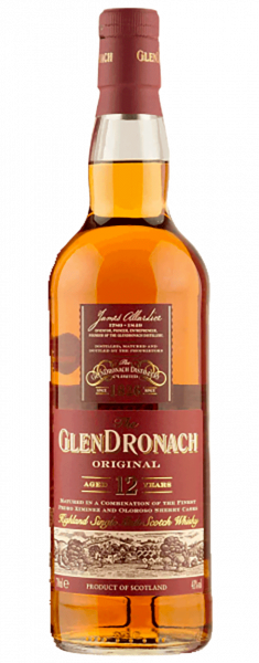 Whisky Highland Single Malt Original 12Y Glendronach - 0.7l - Fine Spirits