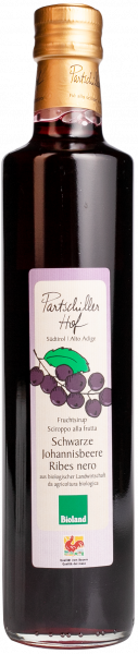 Schwarzer Johannisbeersirup Bio - 0.5l - Partschillerhof