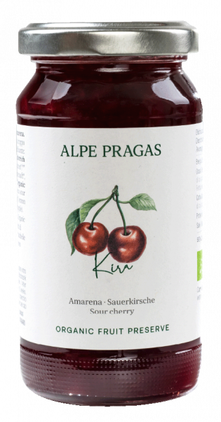 Sauerkirsche Bio Fruchtaufstrich - 220g - Alpe Pragas