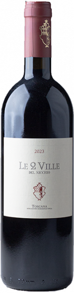Toscana Rosso "Le 2 Ville" 2023 - 0.75l - TENUTA DEL NICCHIO S.A A R.L