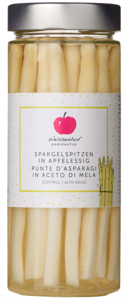 Eingelegte Spargelspitzen in Apfelessig - 290g - Weissenhof