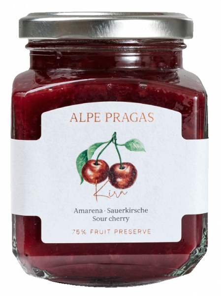 Sauerkirsche Fruchtaufstrich - 335g - Alpe Pragas