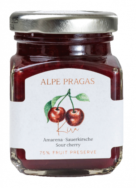 Sauerkirsche Fruchtaufstrich - 110g - Alpe Pragas