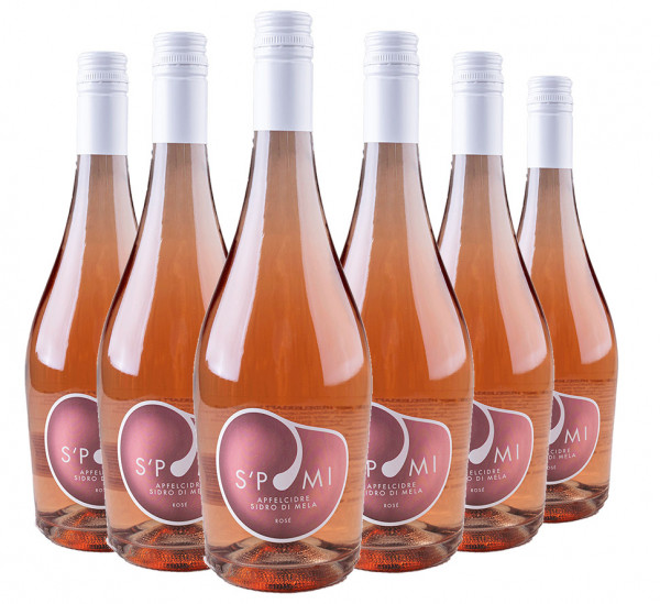 Paket "Apfelcidre mit Heidelbeere S'Pomi Rosé" - 6St. - S'Pom