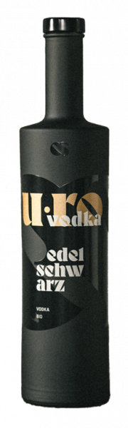Vodka "U.RO" Bio - 0.7l - Edelschwarz