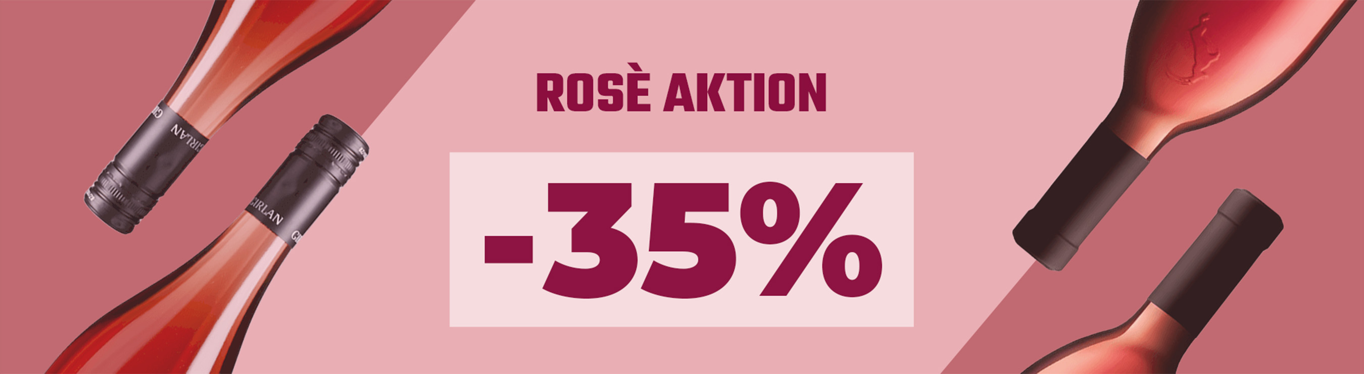 Bis zu –35 % auf Roséweine