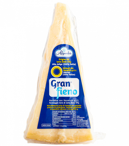 Formaggio duro di latte fieno "Gran Fieno" - 0.3kg - Algunder Sennerei