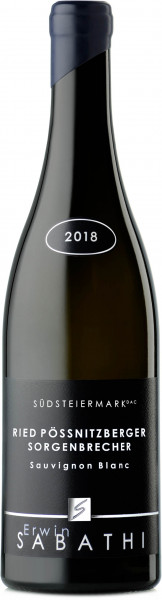 Sauvignon blanc "Pössnitzberger Sorgenbrecher" Bio 2018 - 0.75l - Weingut Erwin Sabathi