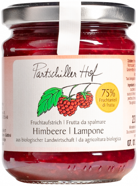 Himbeere Bio Fruchtaufstrich - 230g - Partschillerhof